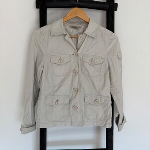 L.L. Bean Women's Utility Jacket in Light Beige